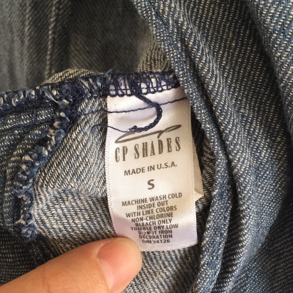 Free People CP Shades Denim Twill Cecelia Shirt - Picture 7 of 8